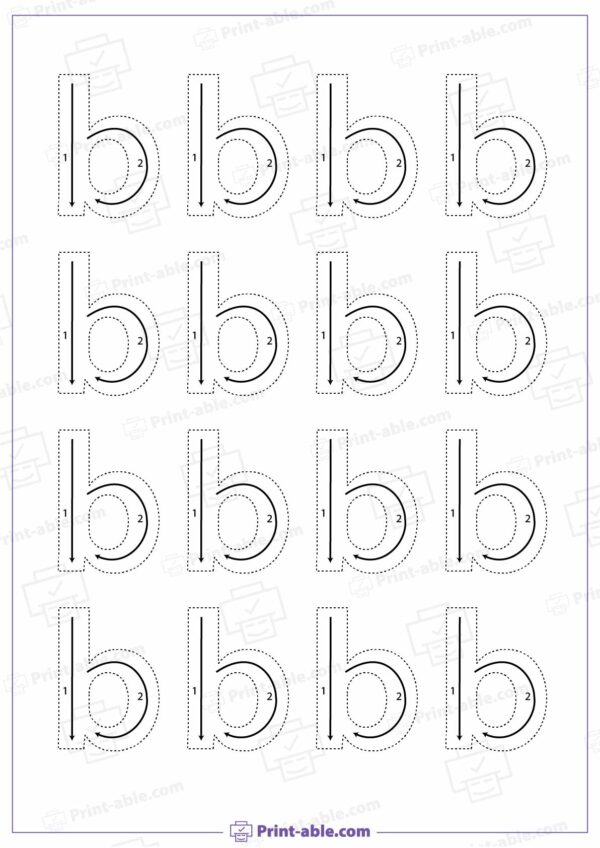 Letter B Printable Worksheet