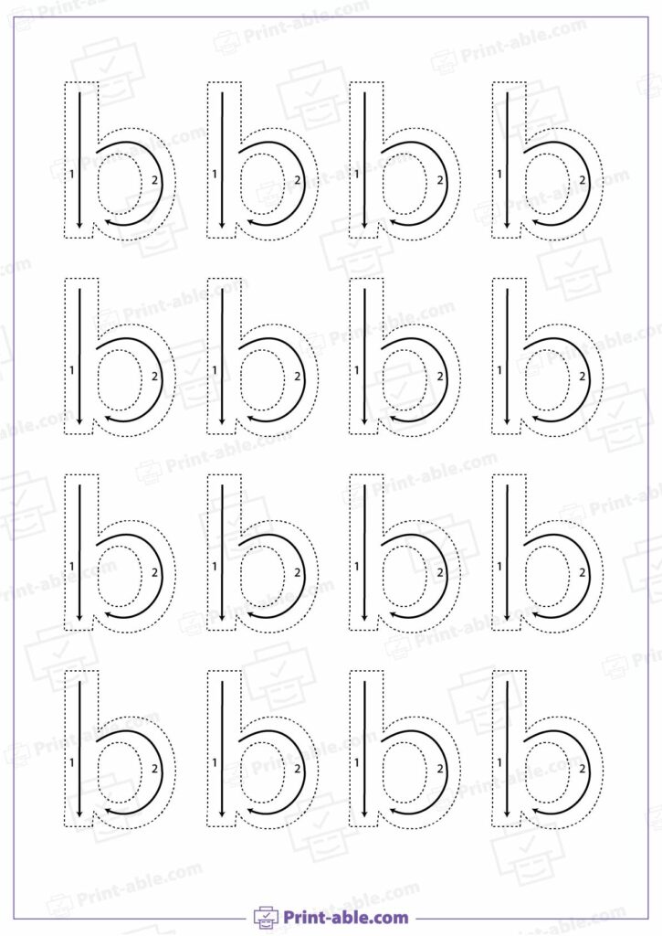 Letter B Printable Worksheet