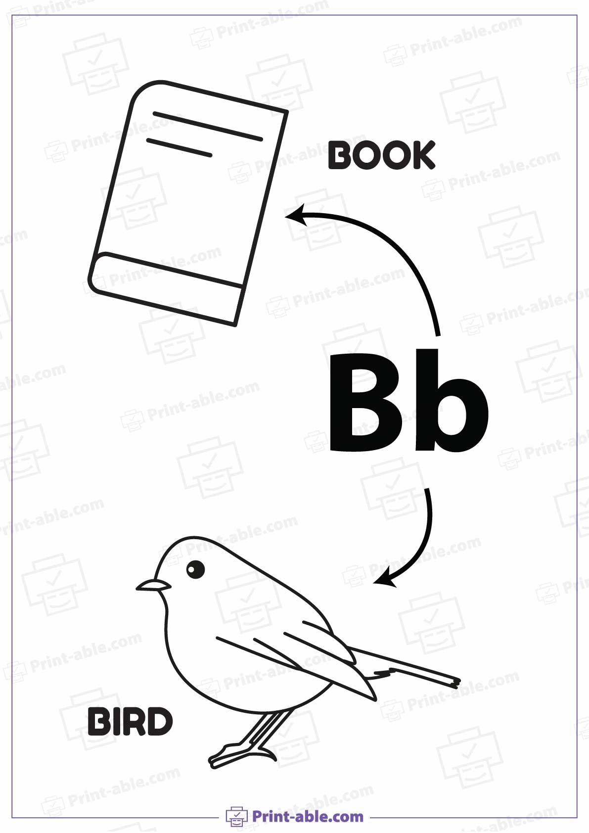 Letter B Printable Worksheet