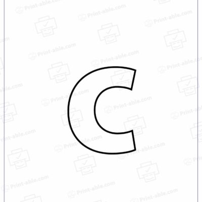 Letter C Printable Worksheet Free Download