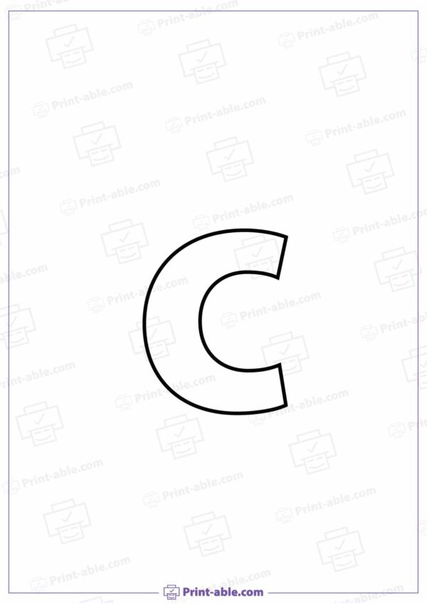 Letter C Printable Worksheet Free Download