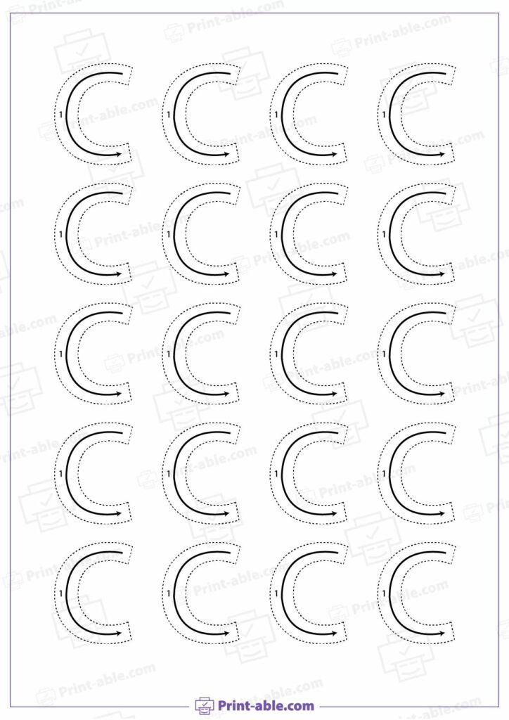 Letter C Printable Worksheet Free Download