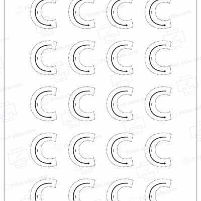 Letter C Printable Worksheet Free Download