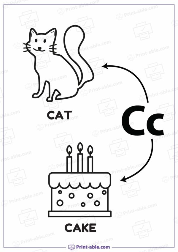 Letter C Printable Worksheet Free Download