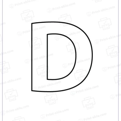 Letter D Printable Worksheet Free Download