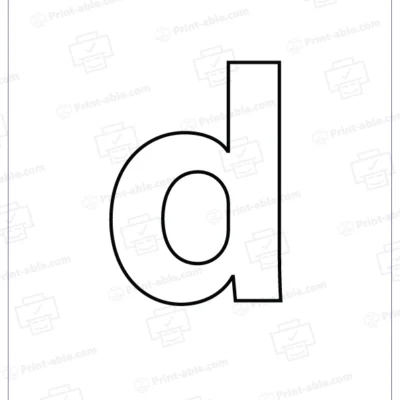 Letter D Printable Worksheet Free Download
