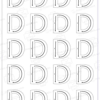 Letter D Printable Worksheet Free Download