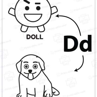 Letter D Printable Worksheet Free Download