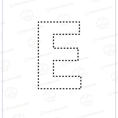 Letter E Printable Worksheet