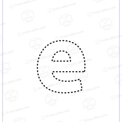Letter E Printable Worksheet