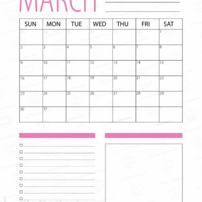 March 2025 Calendar Printable