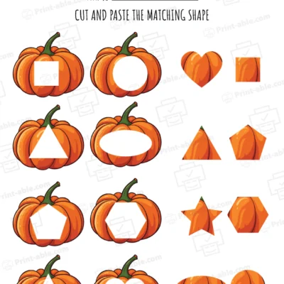 Pumpkin Counting Worksheet Printable