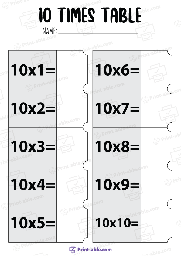 Times Table Practice Worksheets Printable