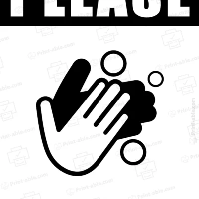 Handwashing Sign Printable Free Download