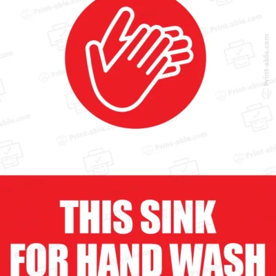 Handwashing Sign Printable Free Download
