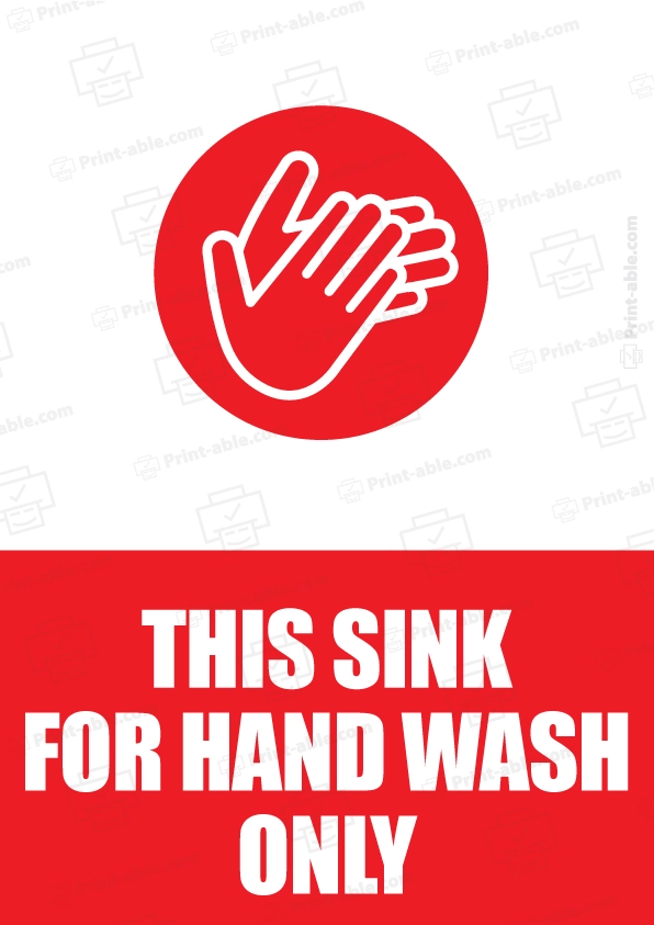 Handwashing Sign Printable Free Download