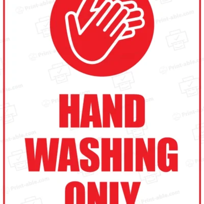 Handwashing Sign Printable Free Download