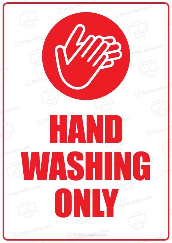 Handwashing Sign Printable Free Download