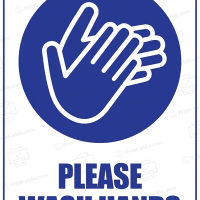 Handwashing Sign Printable Free Download