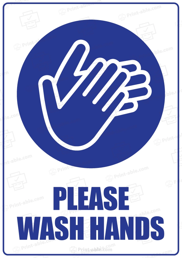 Handwashing Sign Printable Free Download