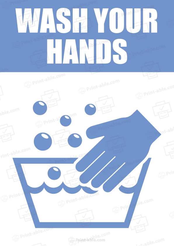 Handwashing Sign Printable Free Download