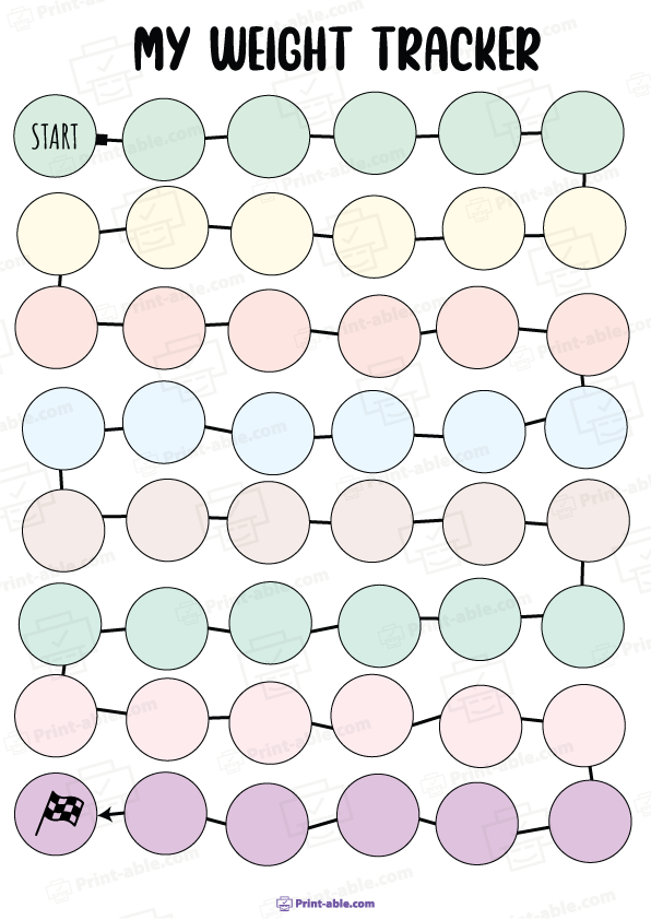 Weight Loss Tracker Printable Free Download