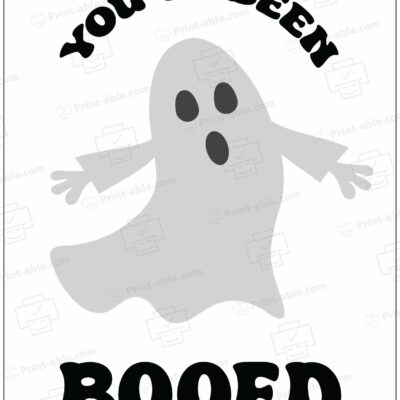 You've Been Booed Printable