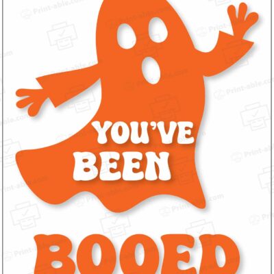 You've Been Booed Printable