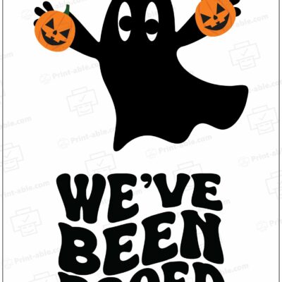 We've Been Booed Printable