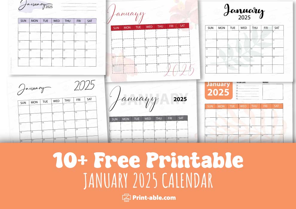 January 2025 Calendar