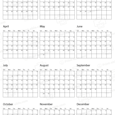 2026 Calendar Printable 1666