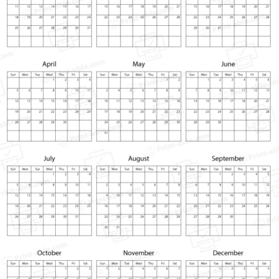 2026 Calendar Printable 1660