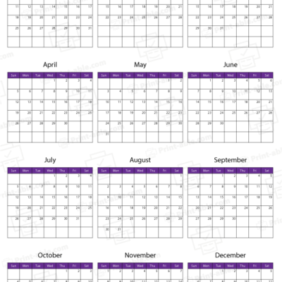 2026 Calendar Printable 1662