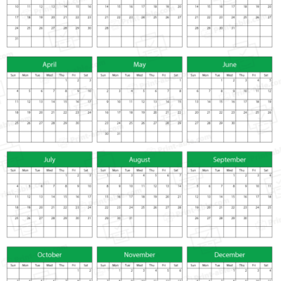 2027 Calendar Printable free download
