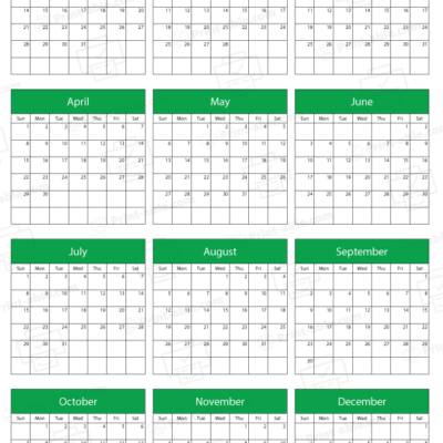 2029 calendar printable