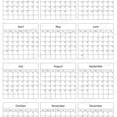 2030 printable calendar free download