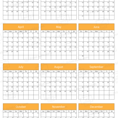 2030 printable calendar free download