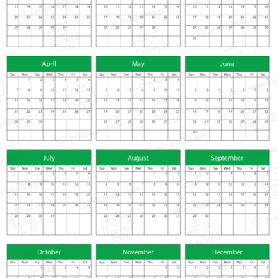 2030 printable calendar free download