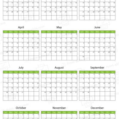 2030 printable calendar free download
