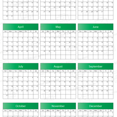2033 Calendar printable free download