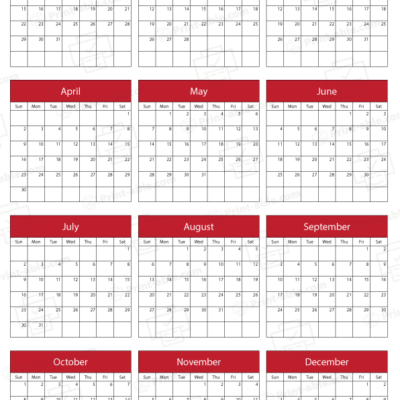 2034 calendar printable free download