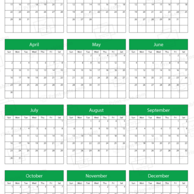 2034 calendar printable free download