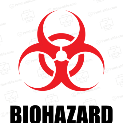 Biohazard label printable free download