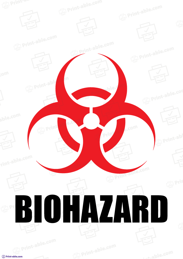 Biohazard label printable free download