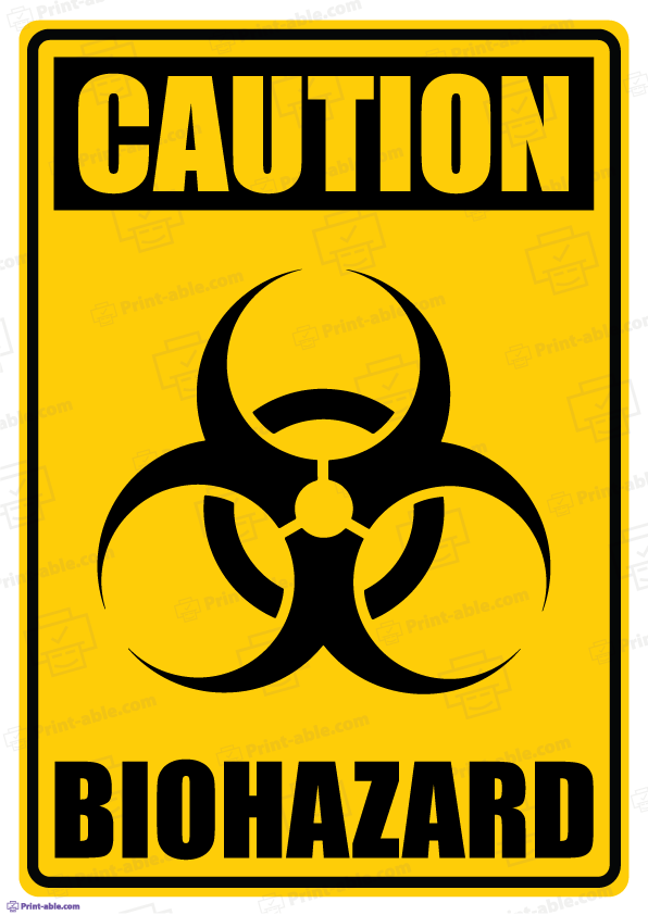 Biohazard label printable free download