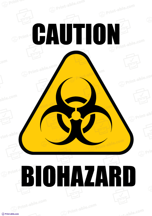 Biohazard label printable free download