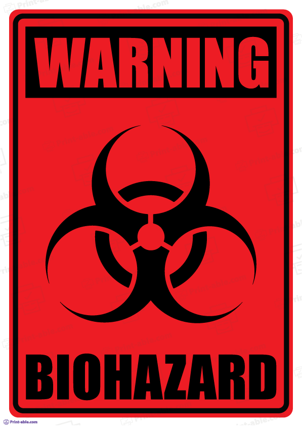Biohazard label printable free download
