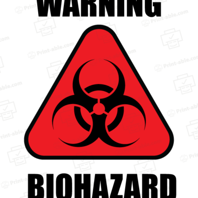 Biohazard label printable free download