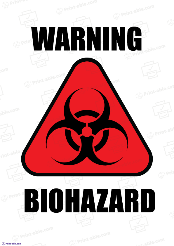Biohazard label printable free download
