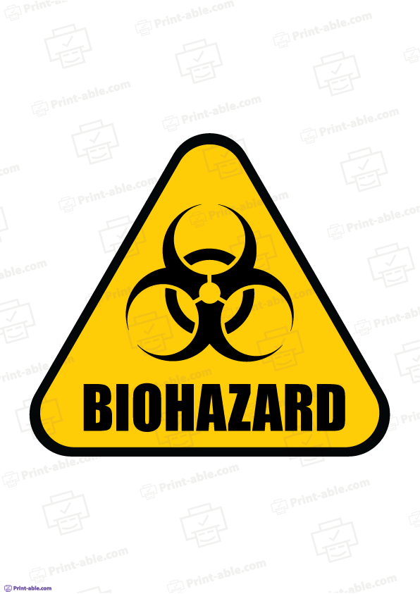 Biohazard label printable free download